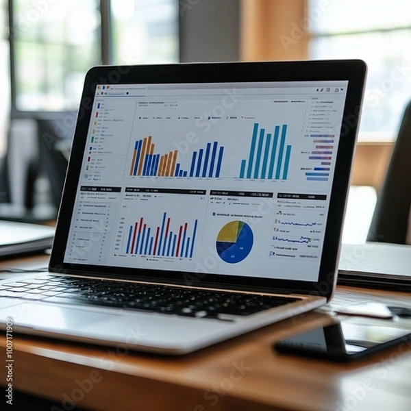 Fototapeta Create a pivot table to summarize and analyze data efficiently, showcasing its features and functionality