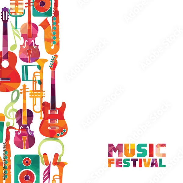 Obraz Music background. Vector illustration