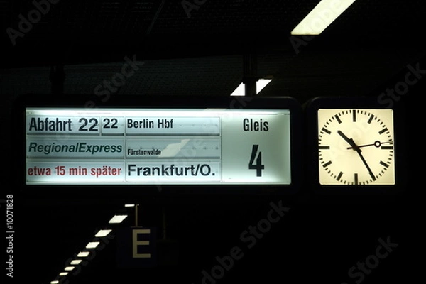 Obraz Abfahrtsanzeige