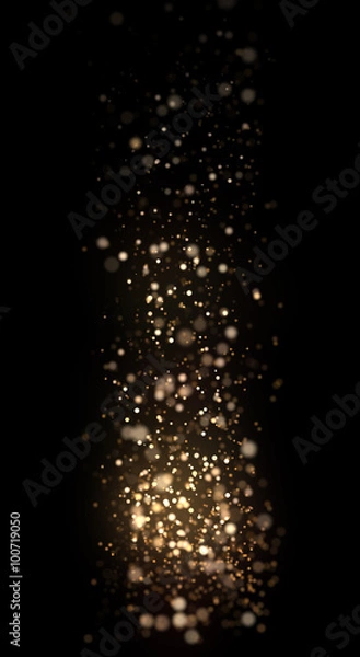 Obraz Gold particle abstract background