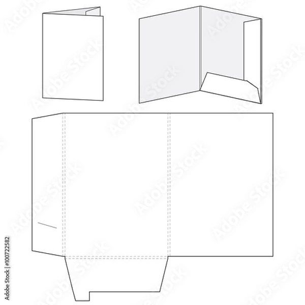 Fototapeta Blank folder template
