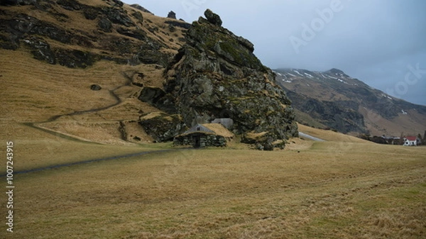 Obraz cave Rutshellir mountain Hrutafell