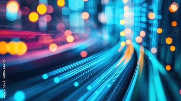 Fototapeta Abstract Light Trails