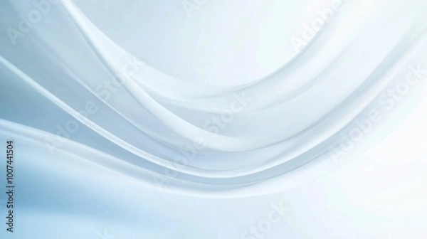 Fototapeta Abstract Blue and White Wavy Background