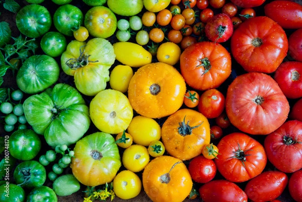 Obraz Fresh organic tomatoes