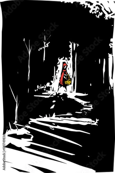 Fototapeta Red riding hood