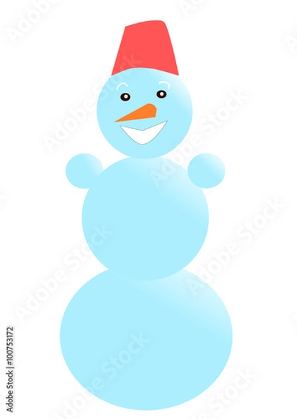 Obraz Funny snowman