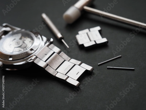 Obraz 腕時計のベルトサイズ調整