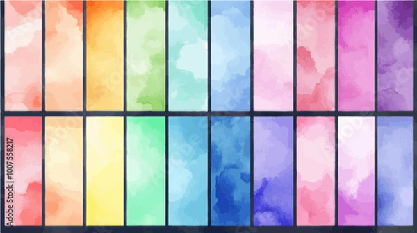 Fototapeta Abstract watercolor background in soft pastel shades. Perfect for creative projects, digital designs, or printed materials. Vibrant yet soothing.