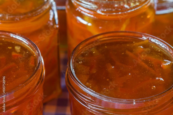 Obraz marmalade in jam jars