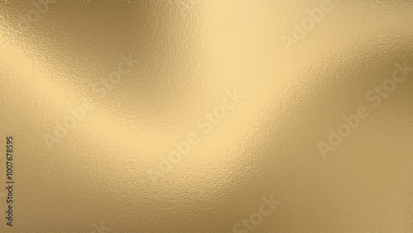Fototapeta Shiny gold foil texture background with glass effect, luxury vector illustration