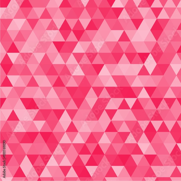 Fototapeta Pink  triangles background