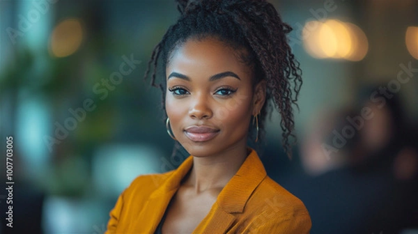 Fototapeta African American Business woman portrait