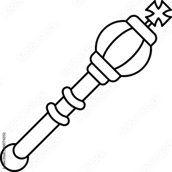 Fototapeta Scepter Icon