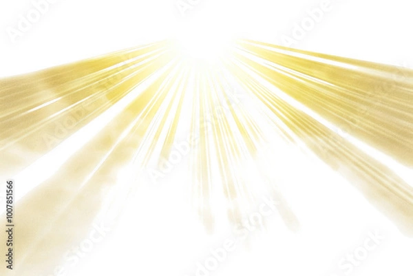 Obraz Transparent Golden Rays Abstract Background - A Radiant Burst of Light