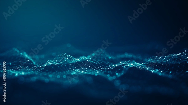 Fototapeta Technology network background concept.