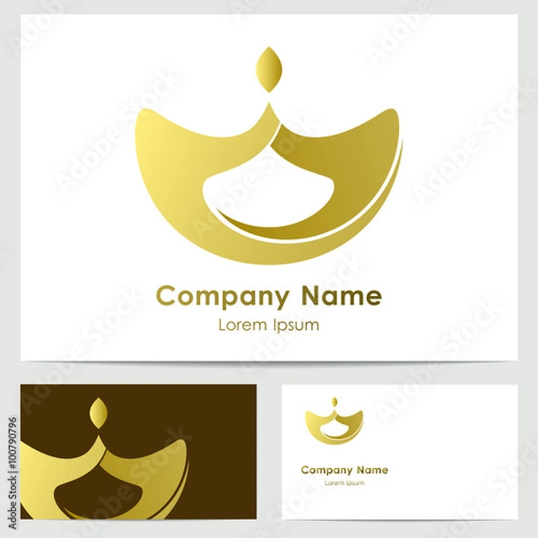 Obraz Business card design with logo