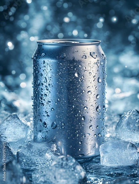 Obraz Chilled Metallic Can on Ice