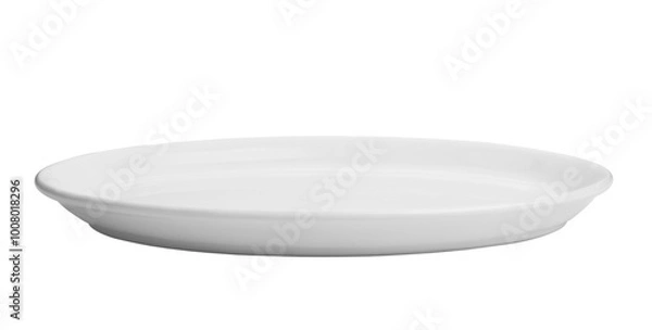 Fototapeta Empty plate isolated on a transparen png.