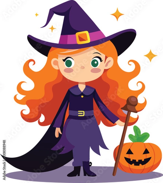 Obraz Halloween Jack-o-Lantern Pumpkins on rustic wooden background