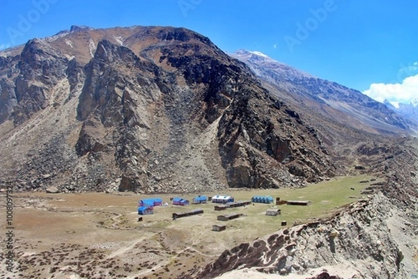 Obraz kanchenjunga base camp / circuit trek
