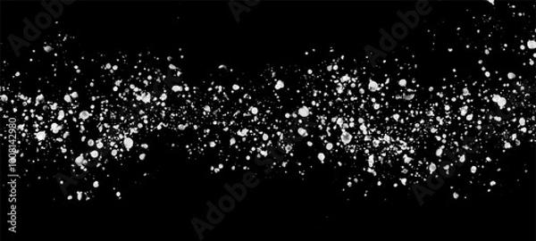 Fototapeta 墨のしぶき、水滴、インク、黒の水彩グラデーション、手書き風、和風の背景、バナー、コピースペース、テンプレート。