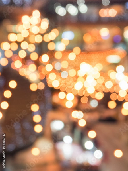 Obraz Abstract blur light decoration background at night