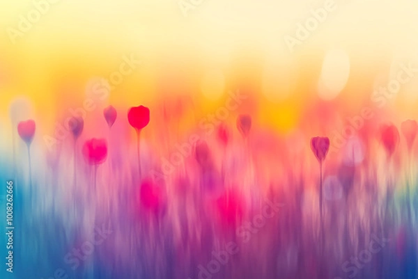 Fototapeta Abstract vibrant gradient background in rainbow hues