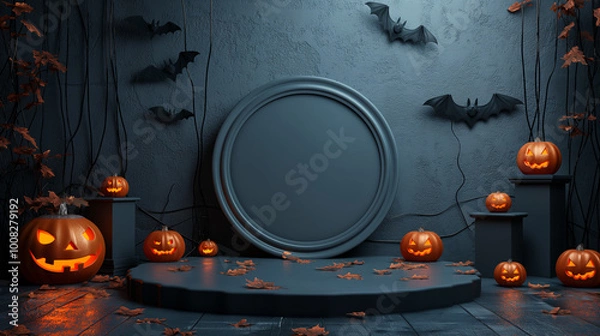 Obraz Spooky Halloween Backdrop