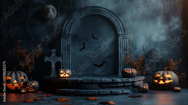 Obraz Haunted Halloween Archway