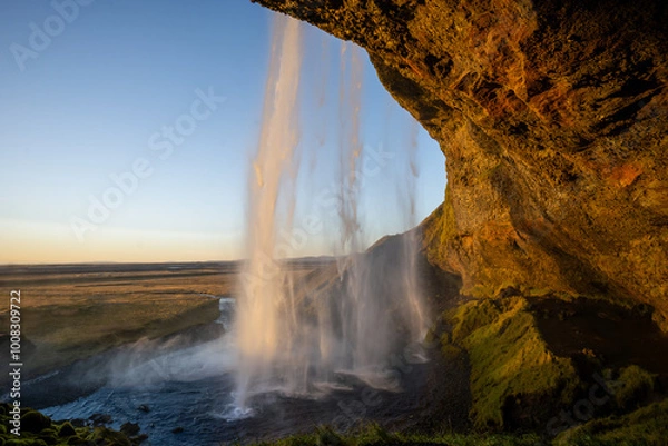 Obraz waterfall in the mountains
