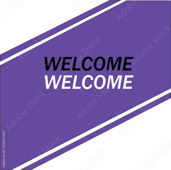Obraz Welcome Note Post