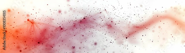 Fototapeta Abstract Background with Red Network Connections