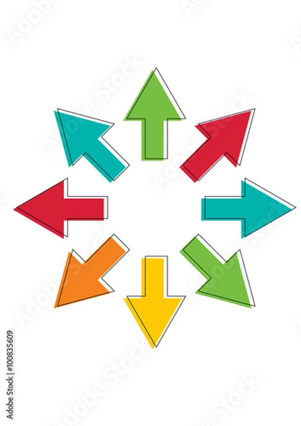 Fototapeta arrows vector icon