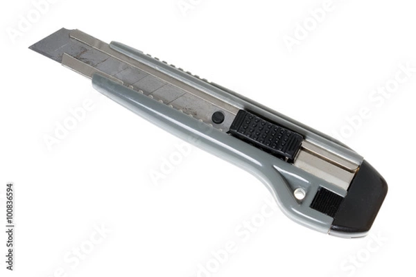 Fototapeta box cutter / box cutter isolated over a white background