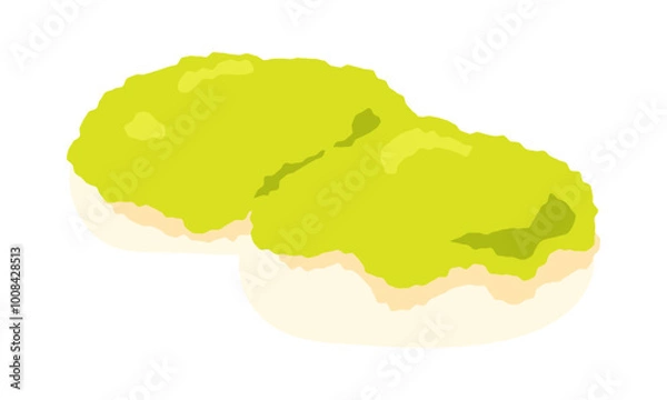 Fototapeta ずんだ餅のイラスト