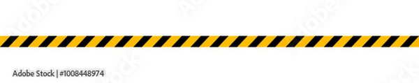 Fototapeta warning tape, caution line tape, caution sign yellow black strip for safety zone