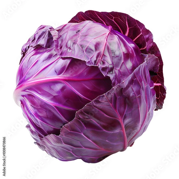 Fototapeta purple cabbage isolated on white background