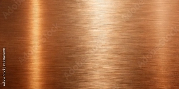 Obraz A Smooth and Refined Copper Surface Glowing with a Subtle Warmth and a Reflective Linear Pattern