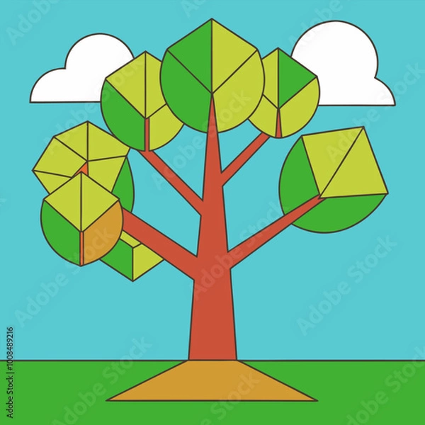 Fototapeta tree with hearts