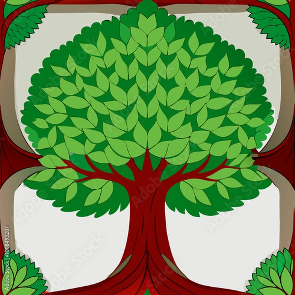 Fototapeta tree with leaves