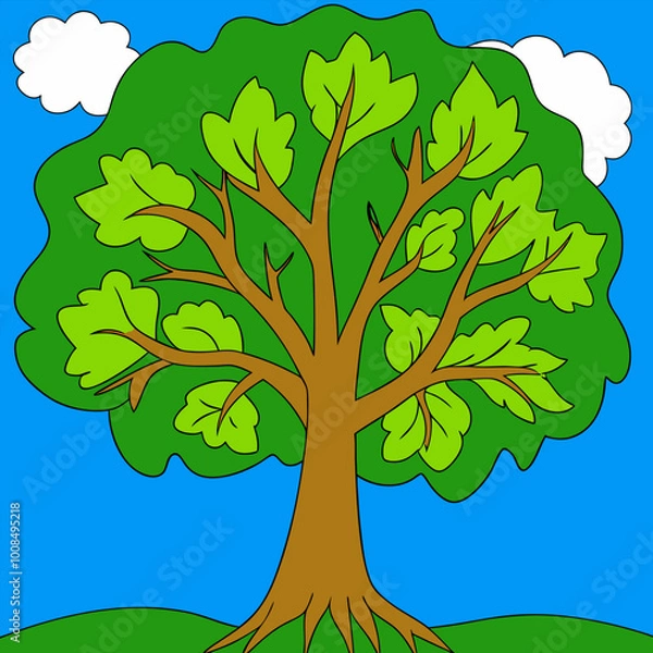 Fototapeta tree in the field