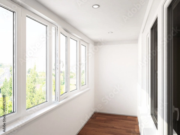 Fototapeta visualization of the interior. 3D Rendering