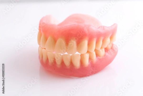 Obraz full denture on white background