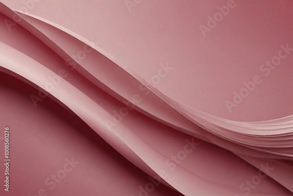 Fototapeta Abstract pink Background with Smooth Curved Lines