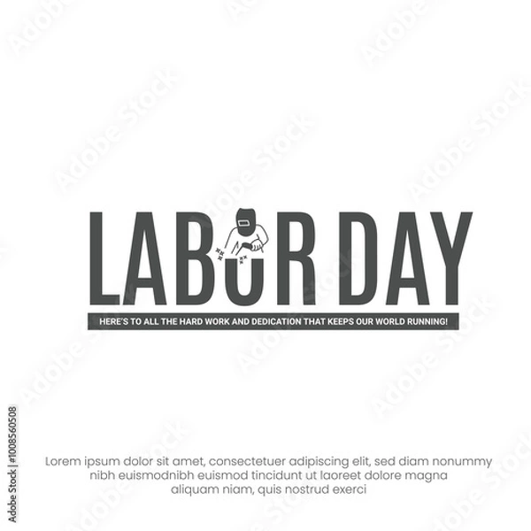 Obraz Happy Labor Day Template