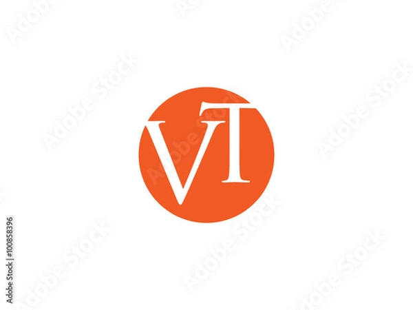 Obraz Double VT letter logo