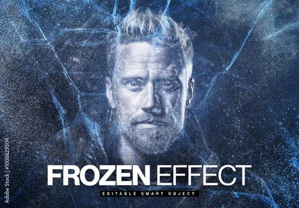 Obraz Frozen Photo Effect Layout