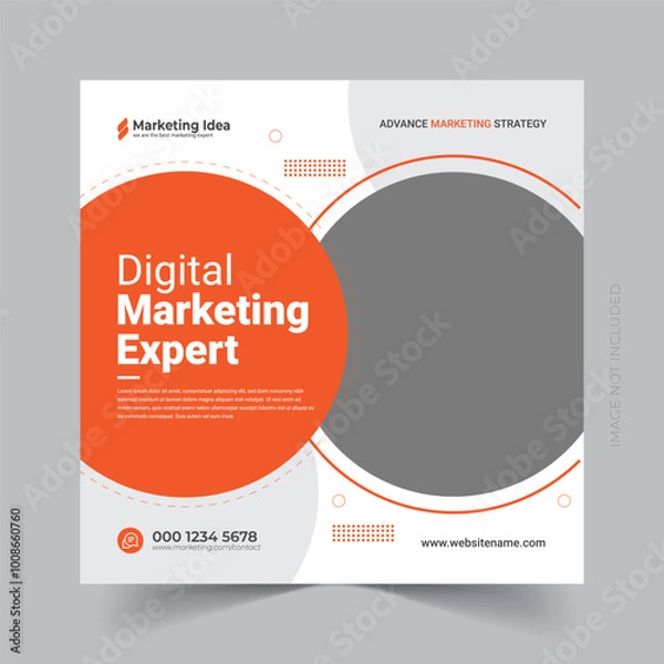 Fototapeta Digital business marketing social media post and web banner template eps


