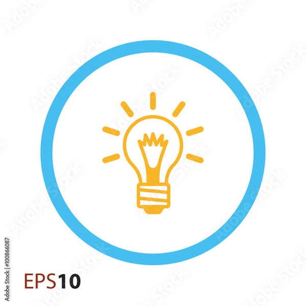 Obraz Bulb icon for web and mobile